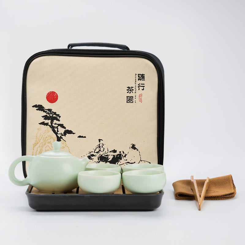 Portable Ceramic Tea Set