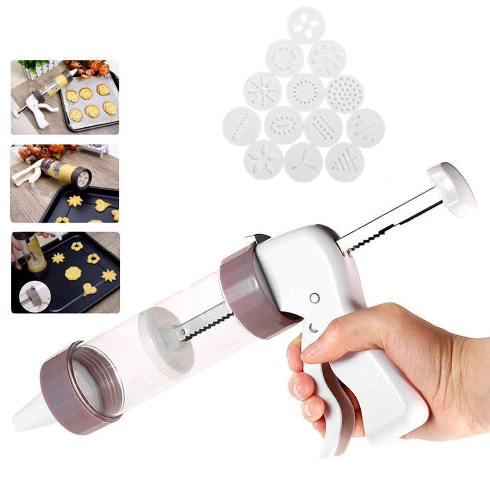 Kitchenware: Cookie Extruder-13 Shapes & 6 Piping Tips