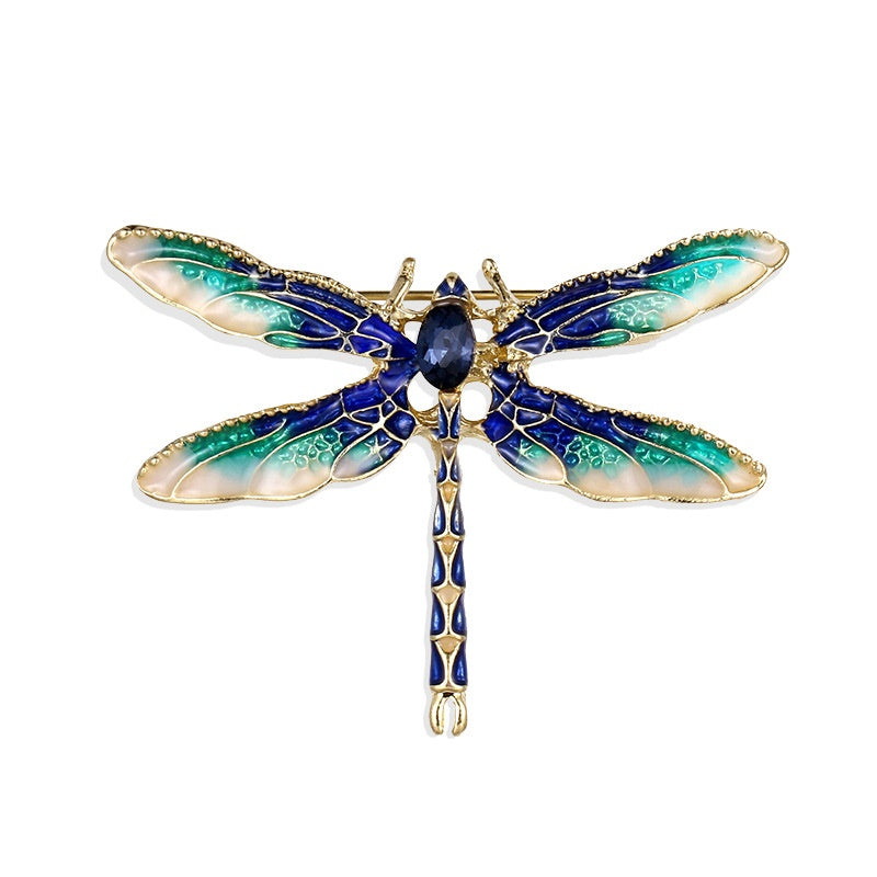 Jewelry: Enamel Dragonfly Brooch