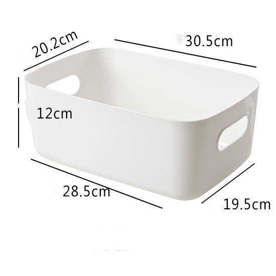 Solid Plastic Storage Bin with Handle