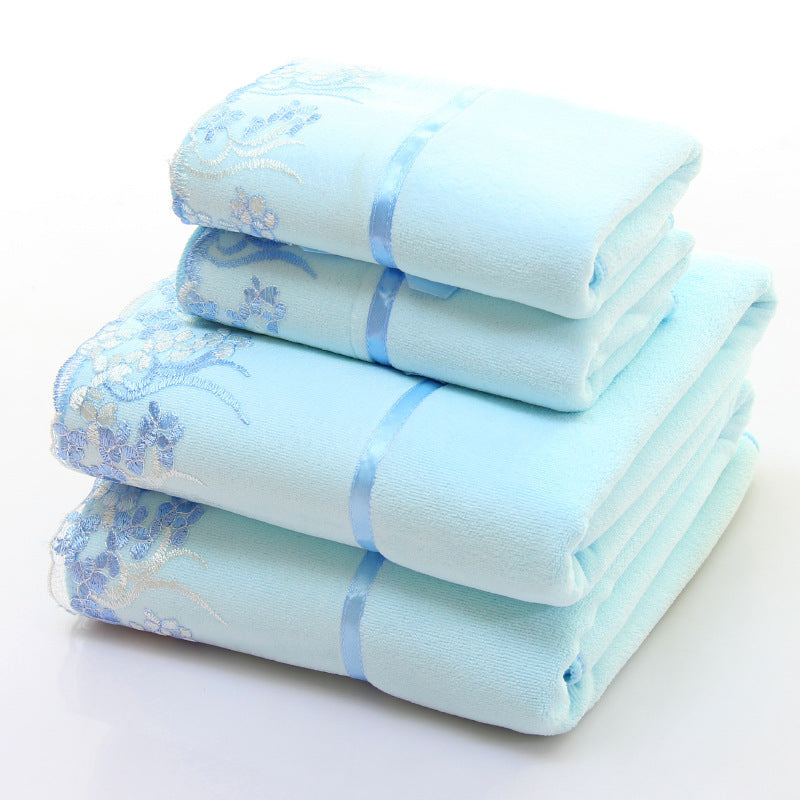 Towels: Two-Piece Microfiber Bath Towel and Hand Towel