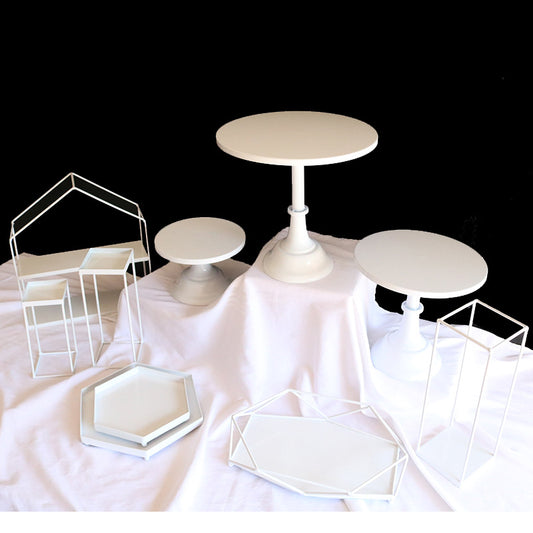 Simple White Cake Stands