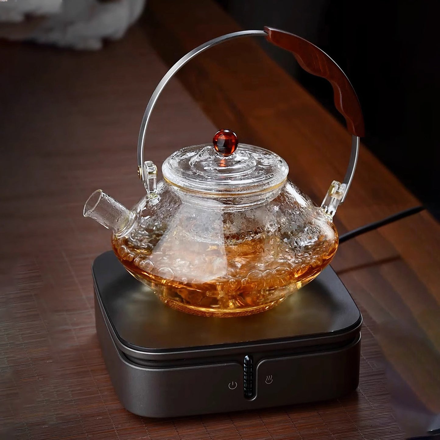 Heat-resistant Borosilicate Transparent Glass Teapot