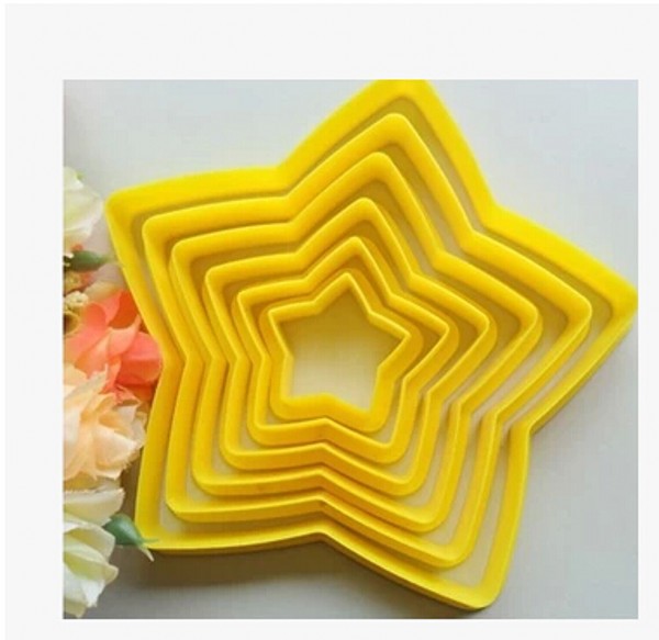 Five Pointed Star Cookie Cutters-Nested Set of 6