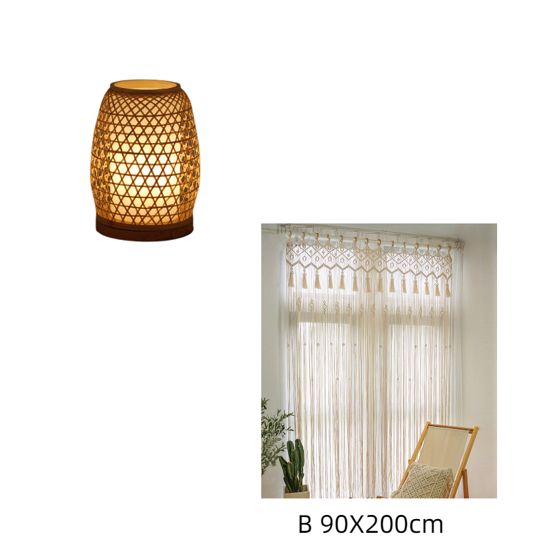 Bamboo Honeycomb Table Lamp