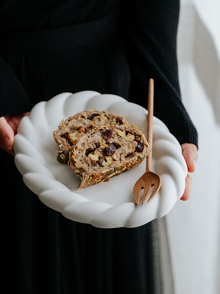 Rope Edge Ceramic Dessert Plate