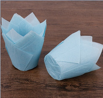 50PC Paper Tulip Cupcake Liners-Muffin Cups