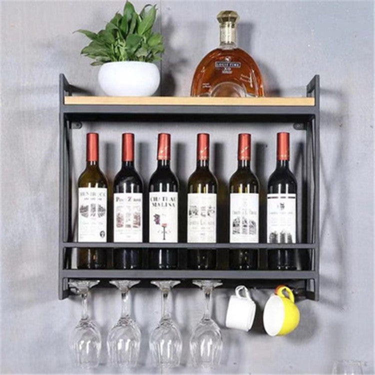 Wrought Iron Wall Wine Rack