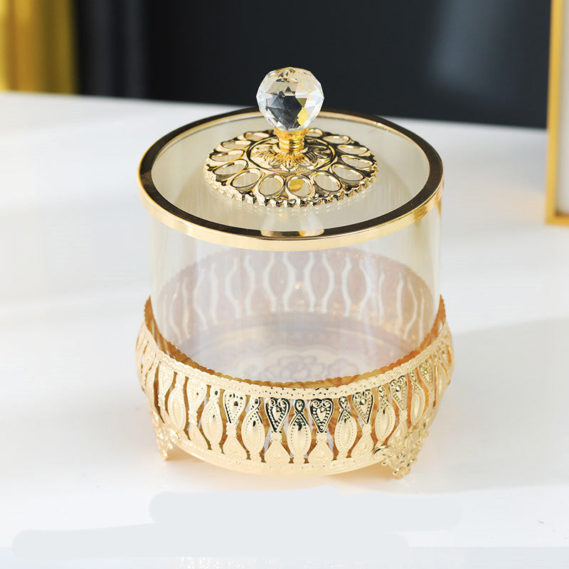 Gold Embellished Glass Jars