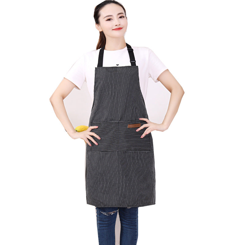 Classic Pin Stripe Apron