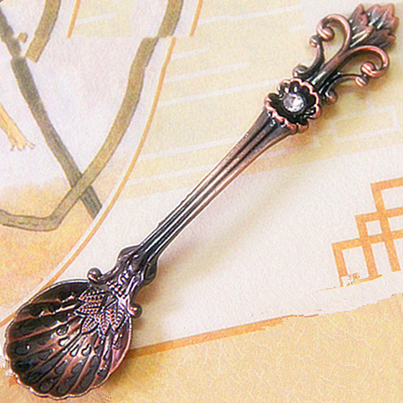 Vintage Look Sugar Spoon-Shell Spoon