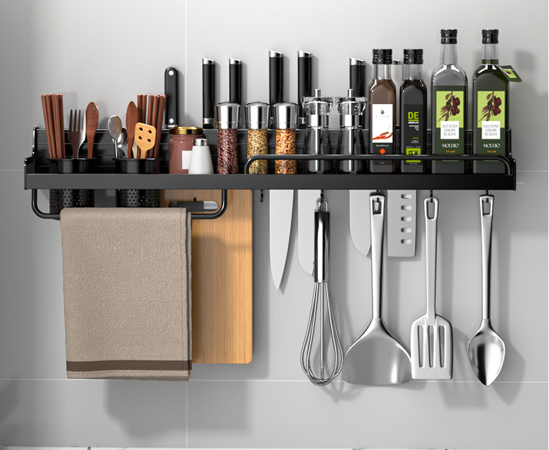 Kitchen Wall Mount Shelf Rack