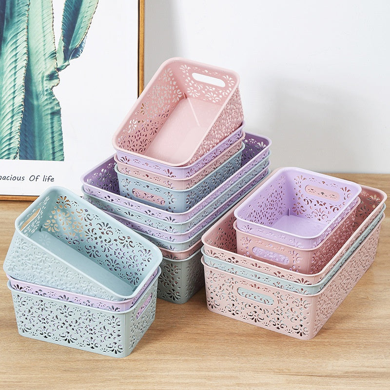 Woven Plastic Storage Baskets