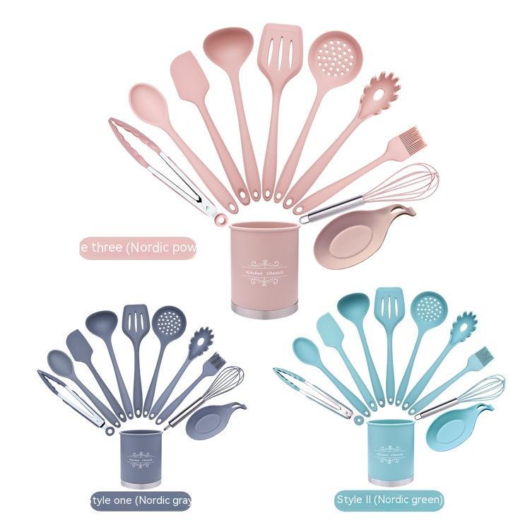 Silicone Baking Utensil Canister Sets