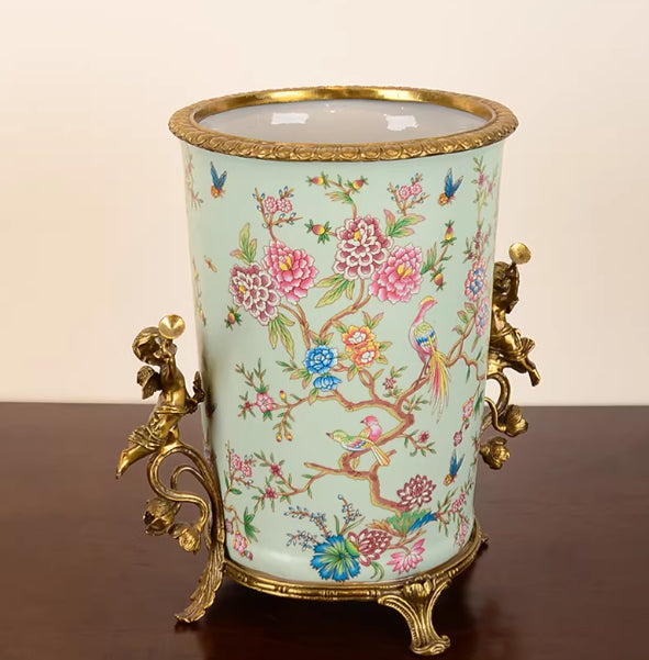 Vase Flower Arrangement Decoration  Hand-painted