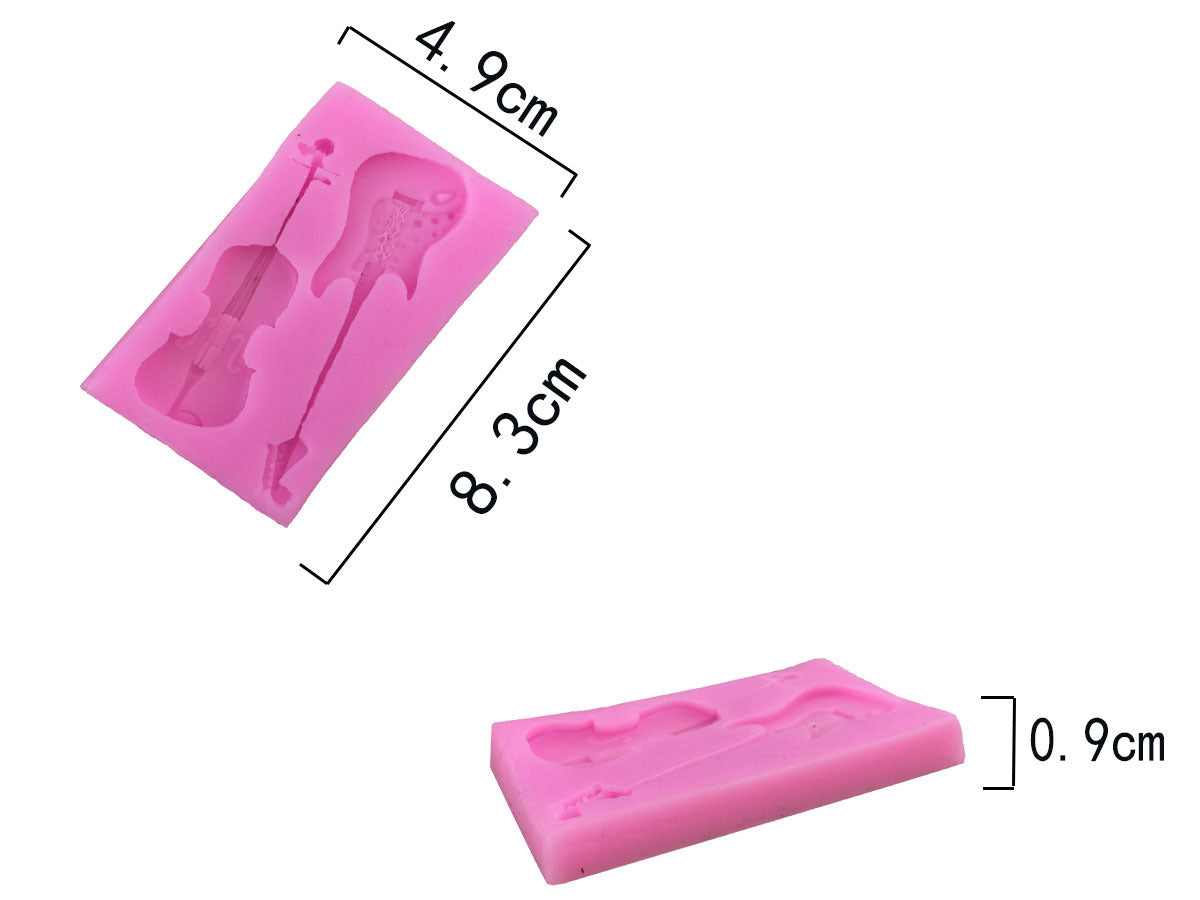 Musical Instrument Silicone Fondant Mold