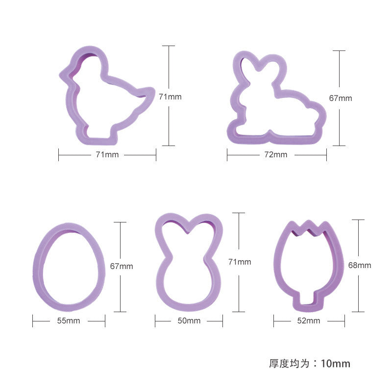 Easter Cookie Cutter-Press Set