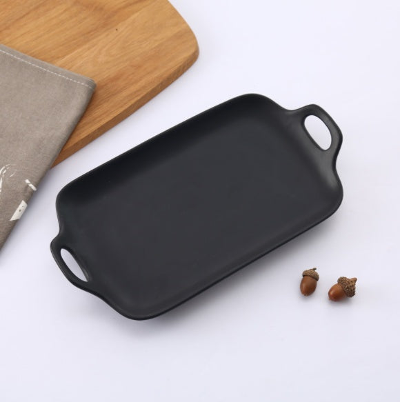 Japanese Ceramic Double Ear Baking Tray