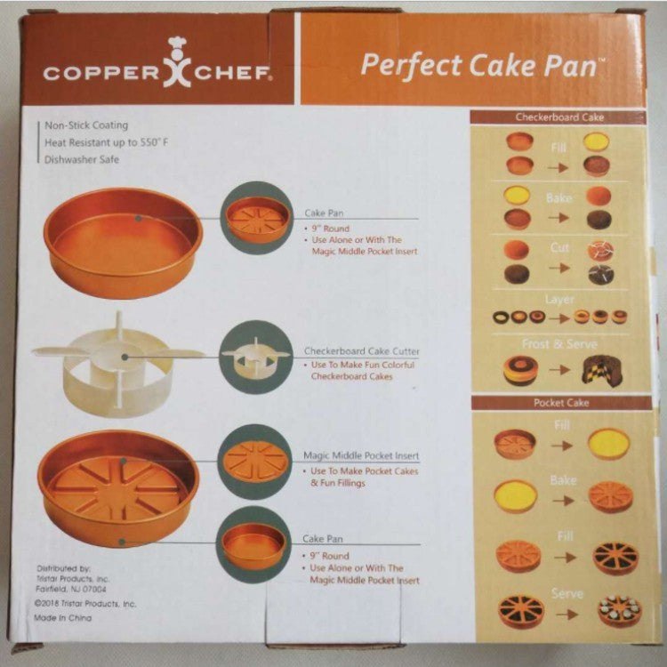 Copper Checkerboard & Pocket Cake Pan