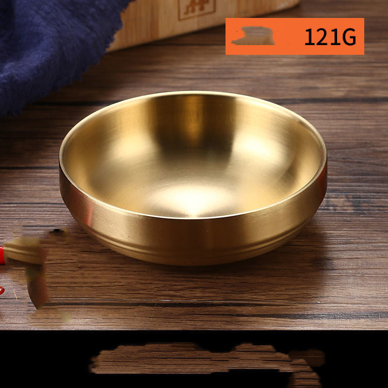 Kitchenware: Bowls-Stainless Steel Gold & Silver