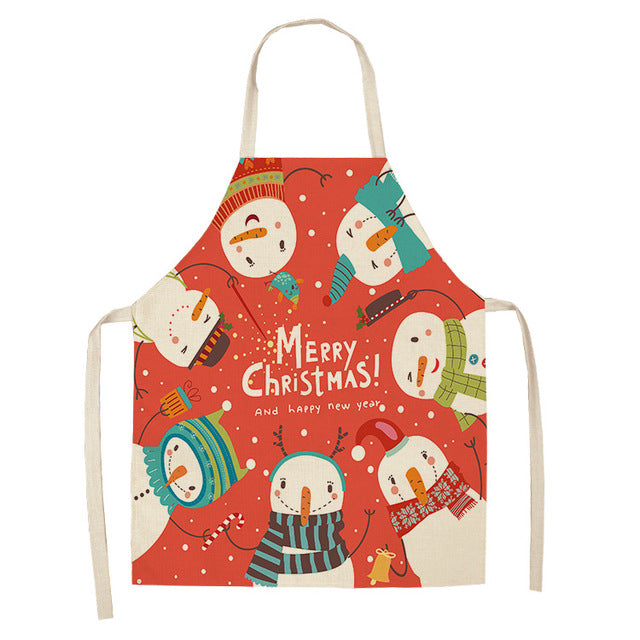 Christmas Aprons: Jolly Holidays Laughing Santa