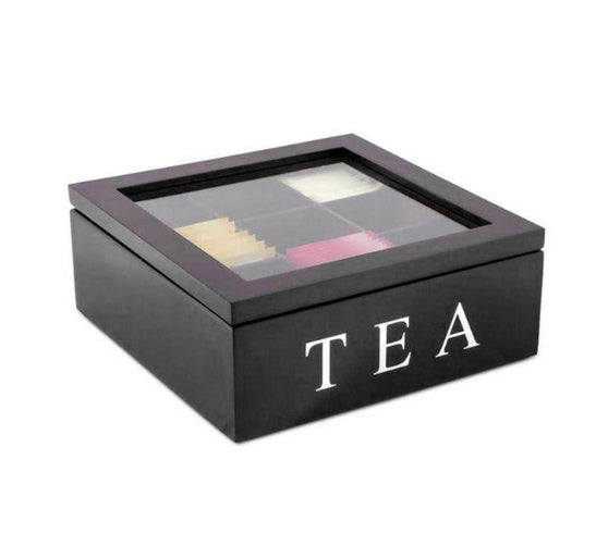 Wooden Tea  Organizer Box