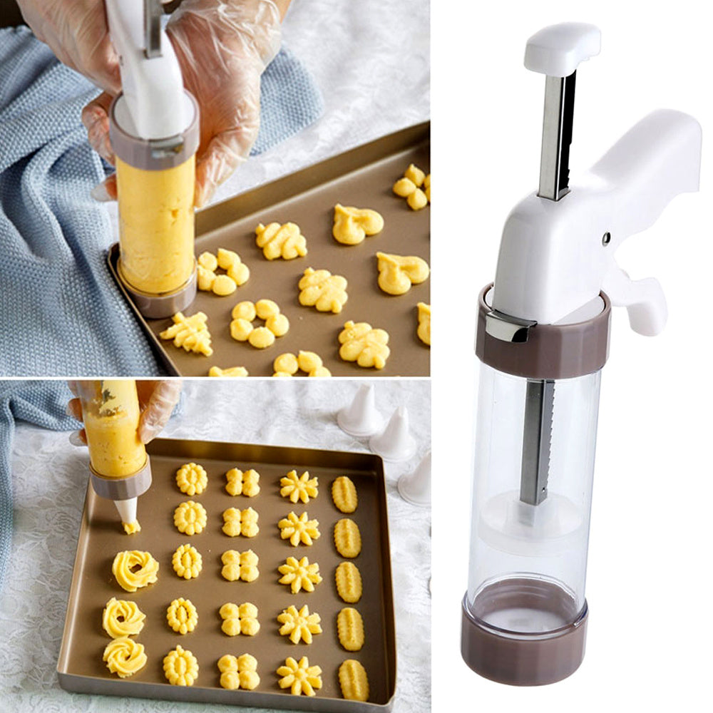 Kitchenware: Cookie Extruder-13 Shapes & 6 Piping Tips