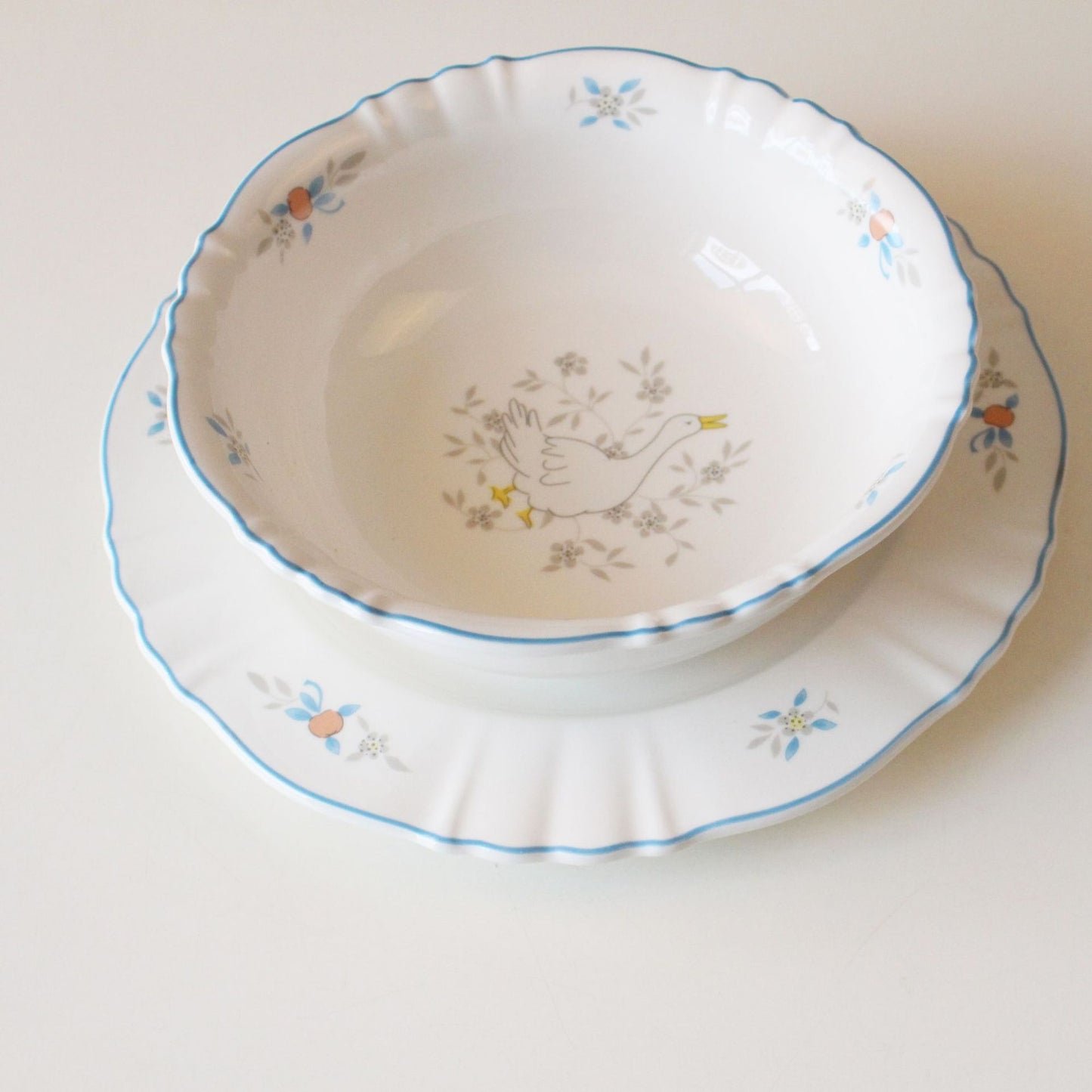 Tableware: Vintage French Cygnet Dinnerware