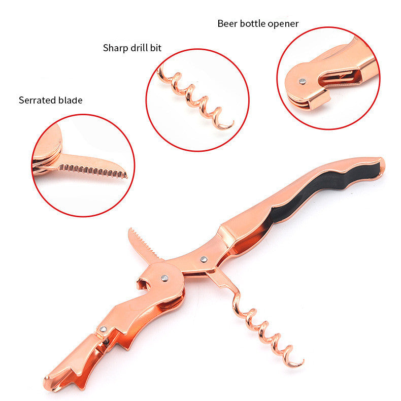 Rose Gold Plated Carbon Steel Bottle Opener