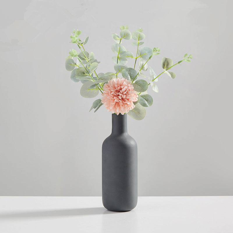 Wind frosted ceramic small vase