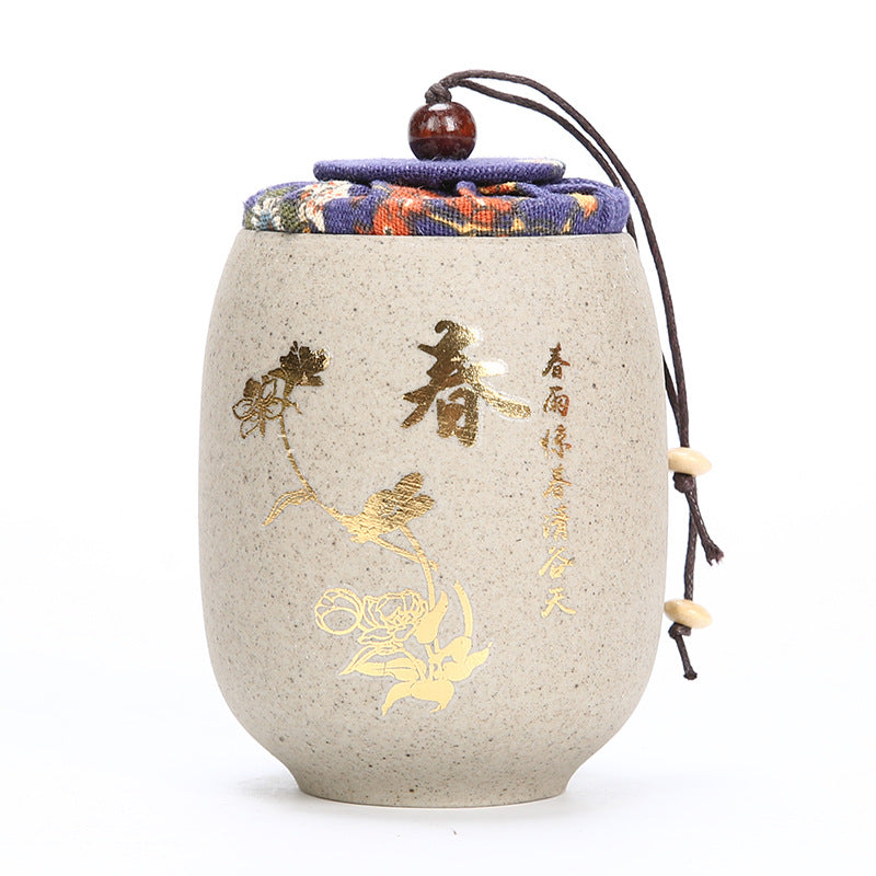 Chinese Four Seasons Tea Jar