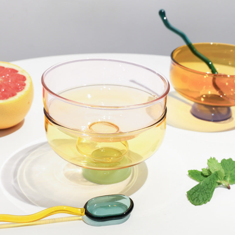 Colored Glass Dessert Bowls