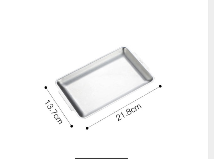 Chic Minimalist Narrow Stainless Steel Serving Trays