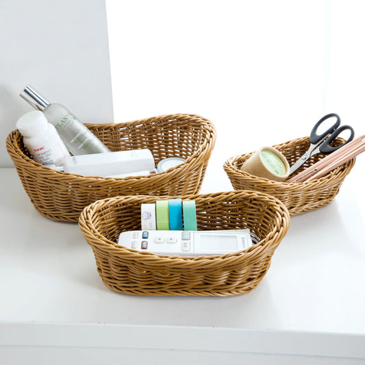 Contoured Wicker Basket