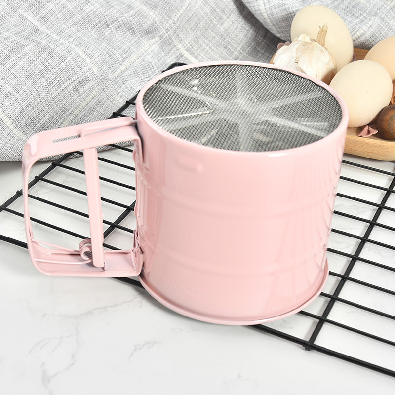 Color Glazed Stainless Steel Flour Sifter