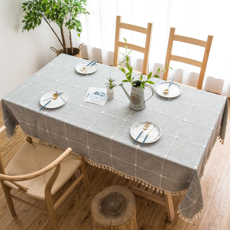 Table Linens: Pastoral Tassel Tablecloth