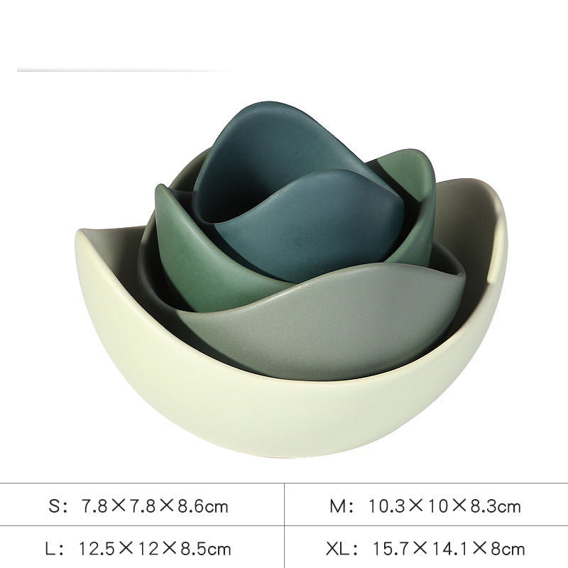 Tableware: Ceramic lotus bowl