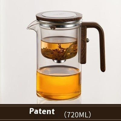 Elegant Glass & Wood Tea Brewer