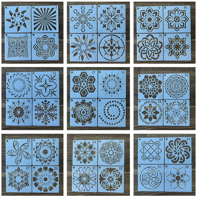 Mandala Dessert Dusting Templates