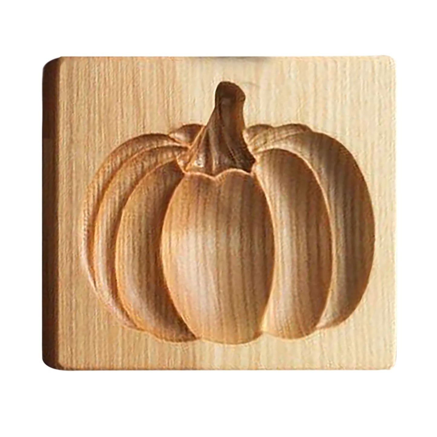 Carved Wooden Pumpkin Stamp