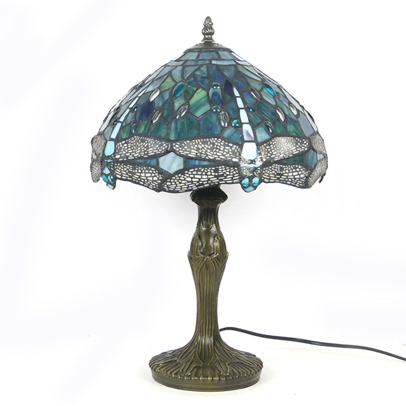 Green Dragonfly Tiffany Table Lamp