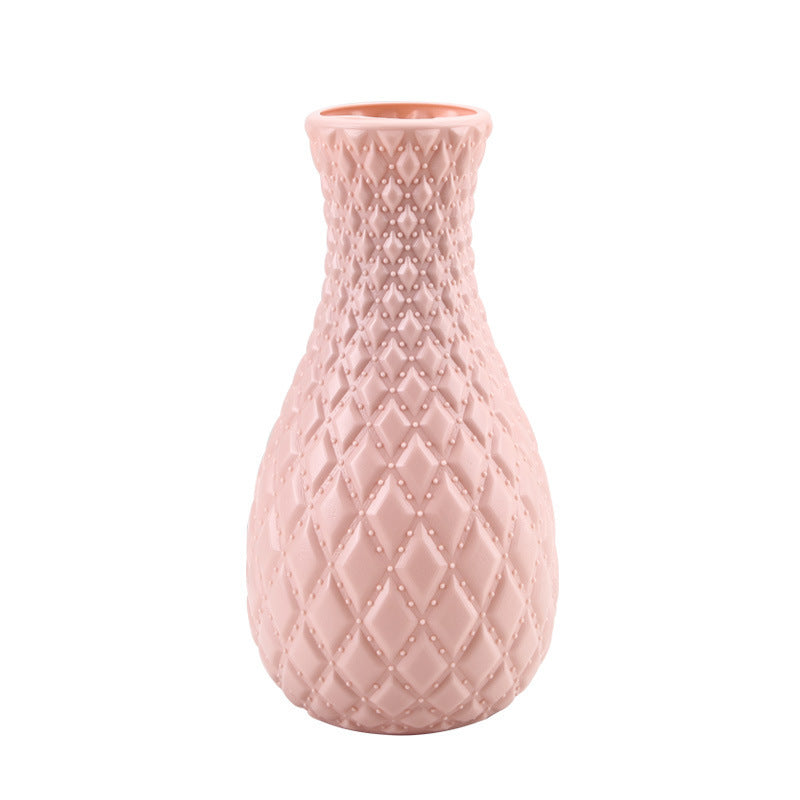 Embossed Diamond Pattern Vase