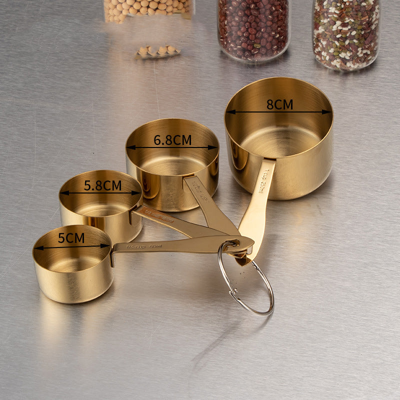 Stainless Steel Dry Measuring Cup Set