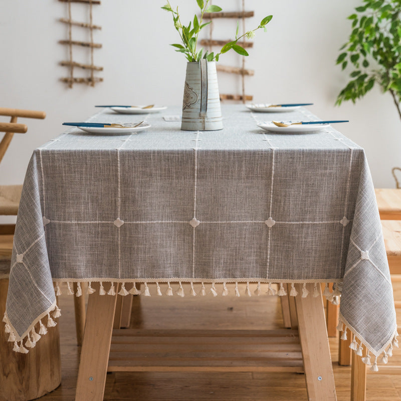 Table Linens: Pastoral Tassel Tablecloth