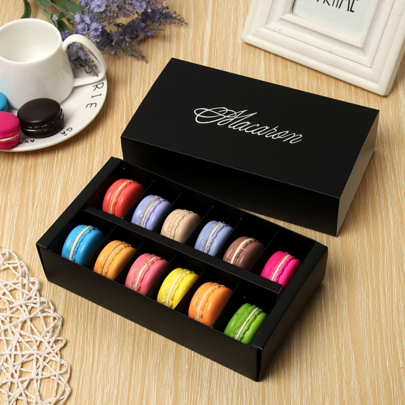 Bakery Boxes: Hot Stamped Macaron Box