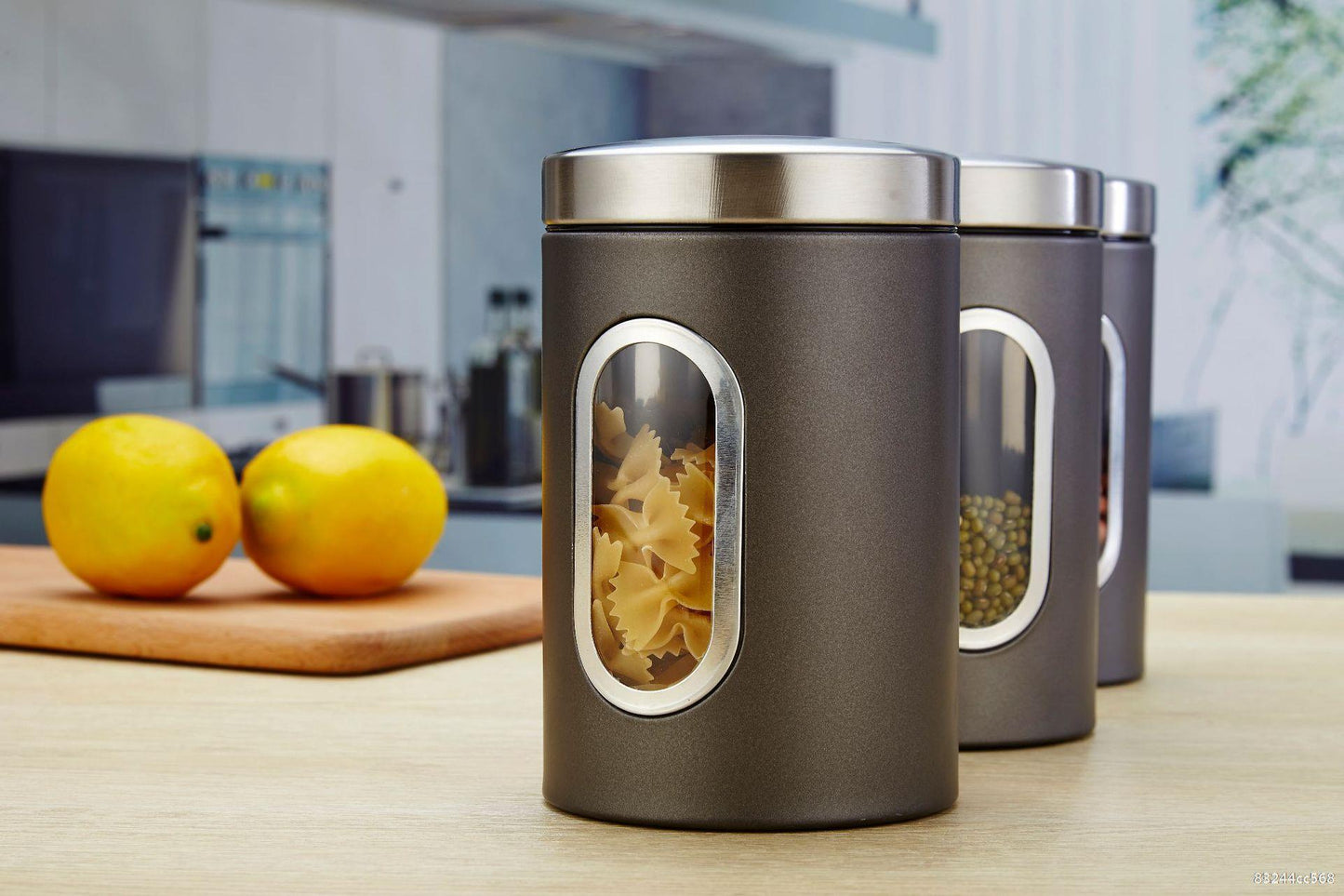 Stainless Steel Kitchen Canisters