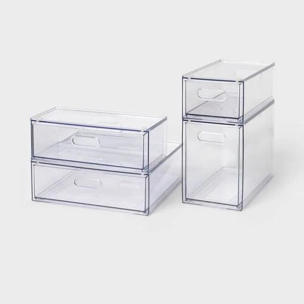 Clear All-Purpose Storage Drawers