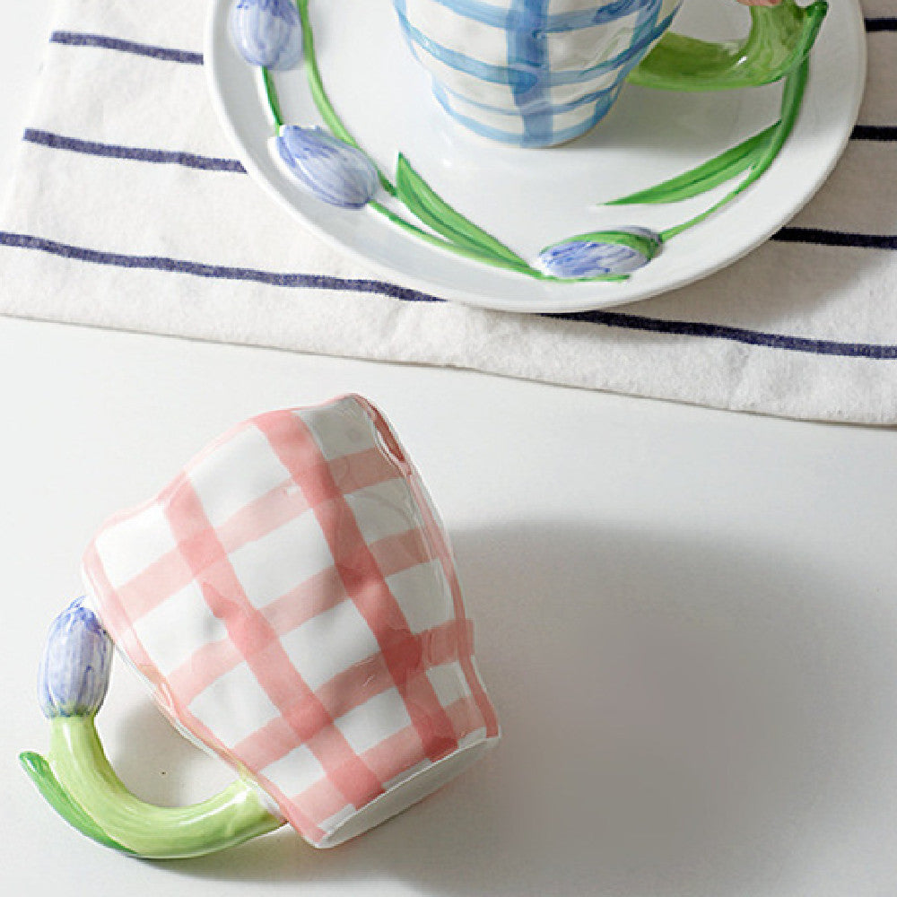 Pastel Gridline Mugs