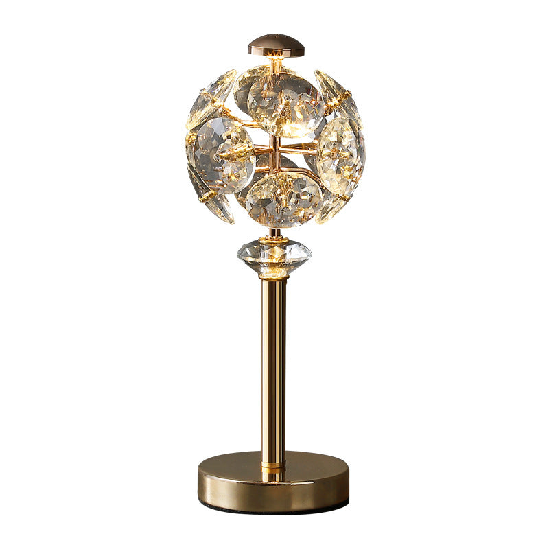 Crystal Globe Wand Table Lamp