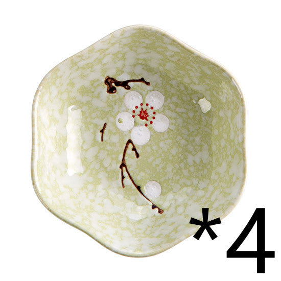 Japanese Ceramic Plum Blossom Sauce Dish